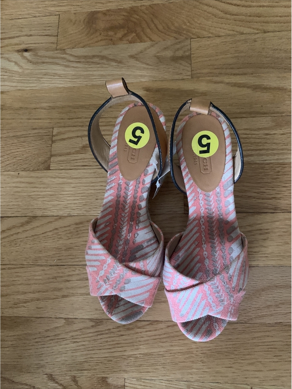 Coach Henley Wedge Sandals Women’s Size 5